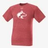 Bandwagon Sports EvoShield Heather Red Performance Shirt W/ Huskie