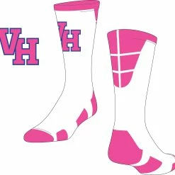 TCK Neon Pink VH Socks