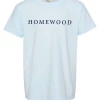 Comfort Colors T-Shirt W/ Navy Homewood Seaside Script