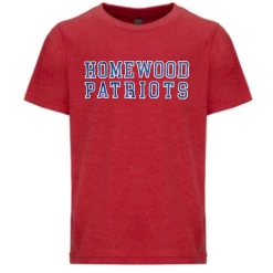 Next Level T-Shirt W/ Navy Homewood Patriots