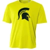 A4 Performance Shirt W/ Green Spartan Helmet