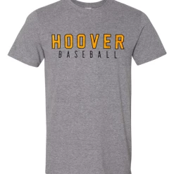 Next Level T-Shirt W/ Orange/Black Hoover Baseball