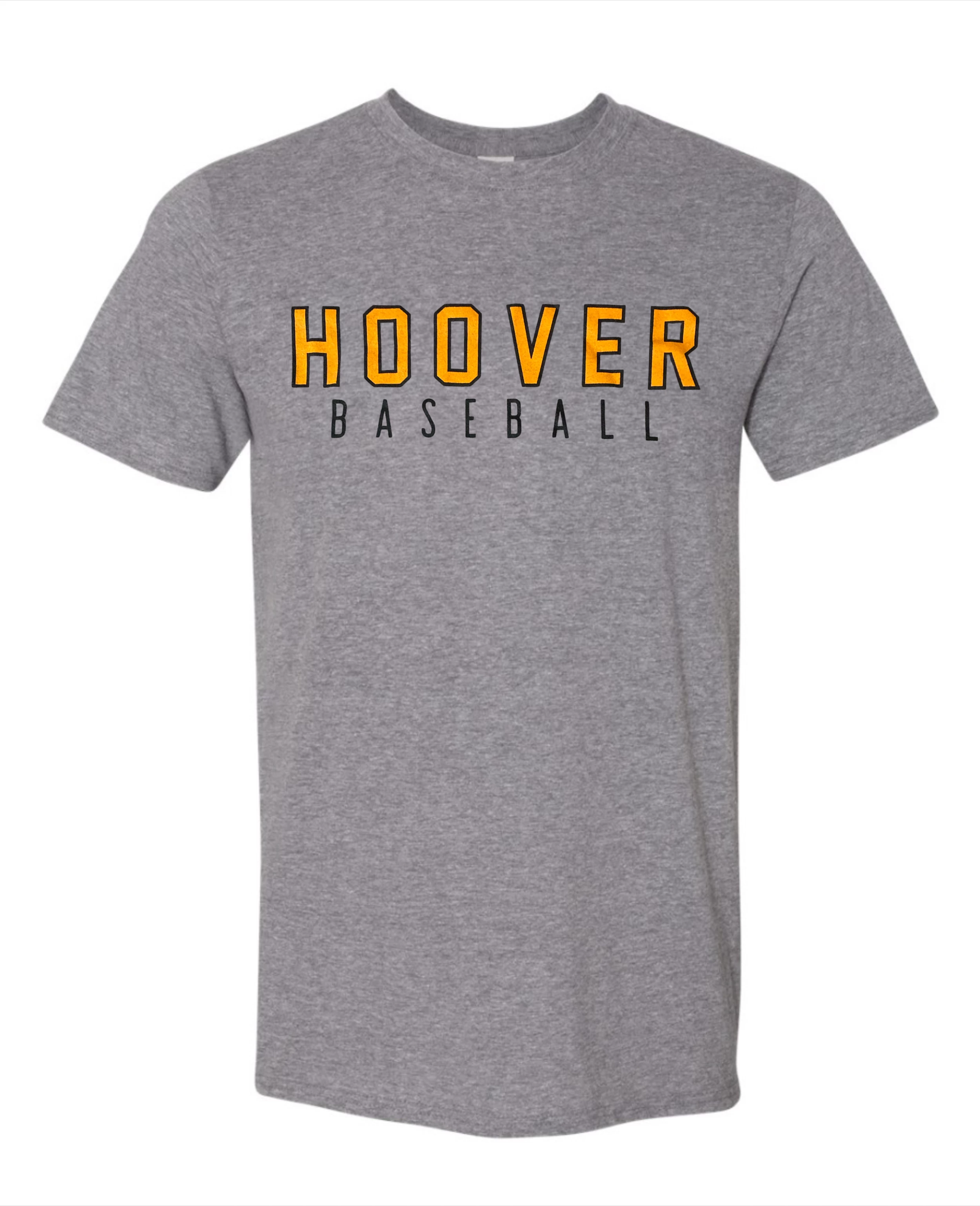 Next Level T-Shirt W/ Orange/Black Hoover Baseball 1 Next Level T-Shirt W/ Orange/Black Hoover Baseball