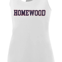 Augusta Performance Tank Top W/ Navy Homewood Block