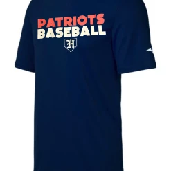 Mizuno Performance Tee W/ Red/White Patriots Baseball