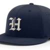 Richardson Fitted Baseball Hat W/ White Old English H
