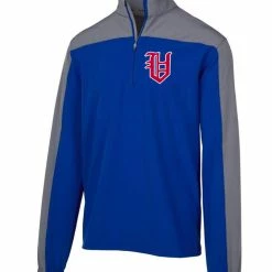 Mizuno Comp Quarter Zip Pullover W/ Red Old English V