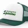 Richardson Trucker Hat W/ Retro 80's Green Mountain Brook Spartans