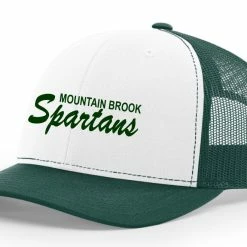 Richardson Trucker Hat W/ Retro 80's Green Mountain Brook Spartans