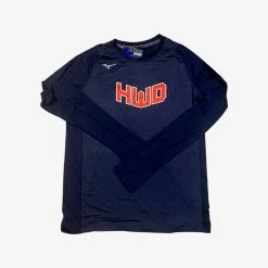 Mizuno Long Sleeve Performance Shirt W/ Red HWD