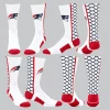 TCK White/Navy Honeycomb Socks W/ Patriot Head