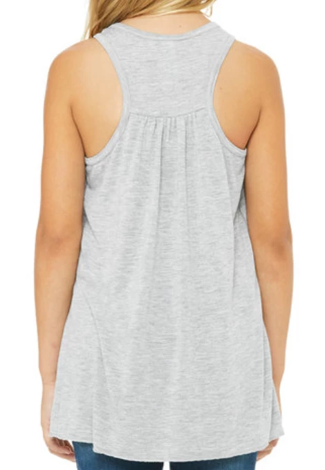 Bandwagon Sports Bella And Canvas Gray Tank Top W/ HT 2 Bandwagon Sports Bella And Canvas Gray Tank Top W/ HT - Image 2