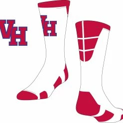 TCK White / Red Socks W/ Red VH
