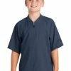New Era® Youth Cage Short Sleeve 1/4-Zip Jacket -YNEA600
