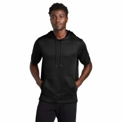 New Era Performance Terry Short Sleeve Hoodie - NEA533