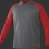 Rawlings Adult Hurler Lightweight Hoodie - Scarlet/Grey