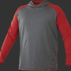 Rawlings Adult Hurler Lightweight Hoodie - Scarlet/Grey