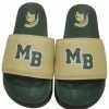 UBIX Slides W/ Green MB And Gold Spartan Head